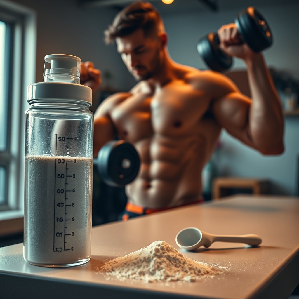 creatine powder in action